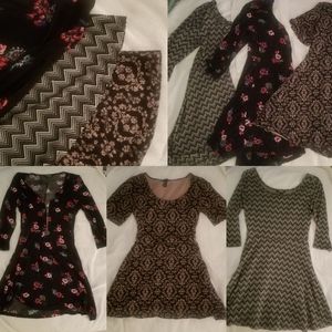 3 fit- flare, skater skirt style dresses!